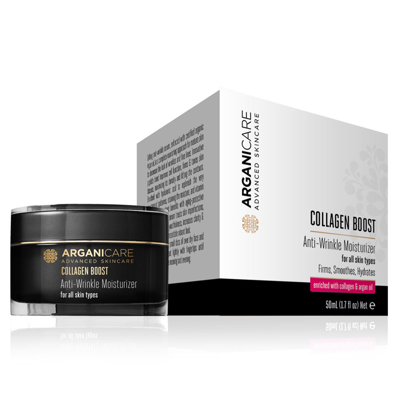 Arganicare Crème antirides tout type de peau - 50 ml