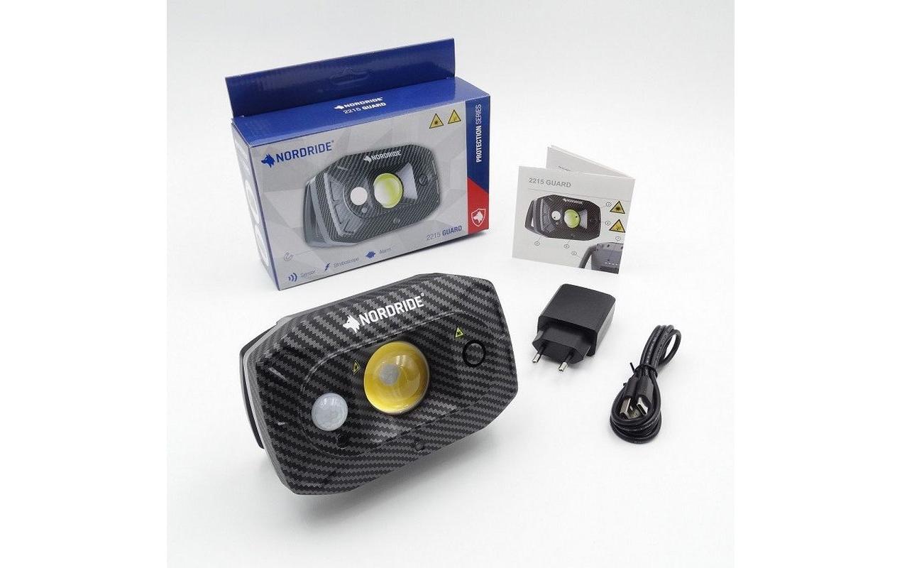 LED Flutlichtstrahler Guard 15W, 1300 Lumen, IP67Wiederaufladbarer und kompakter Flutlichtstrahler mit Bewegungsmelder und Alarm-Funktionen