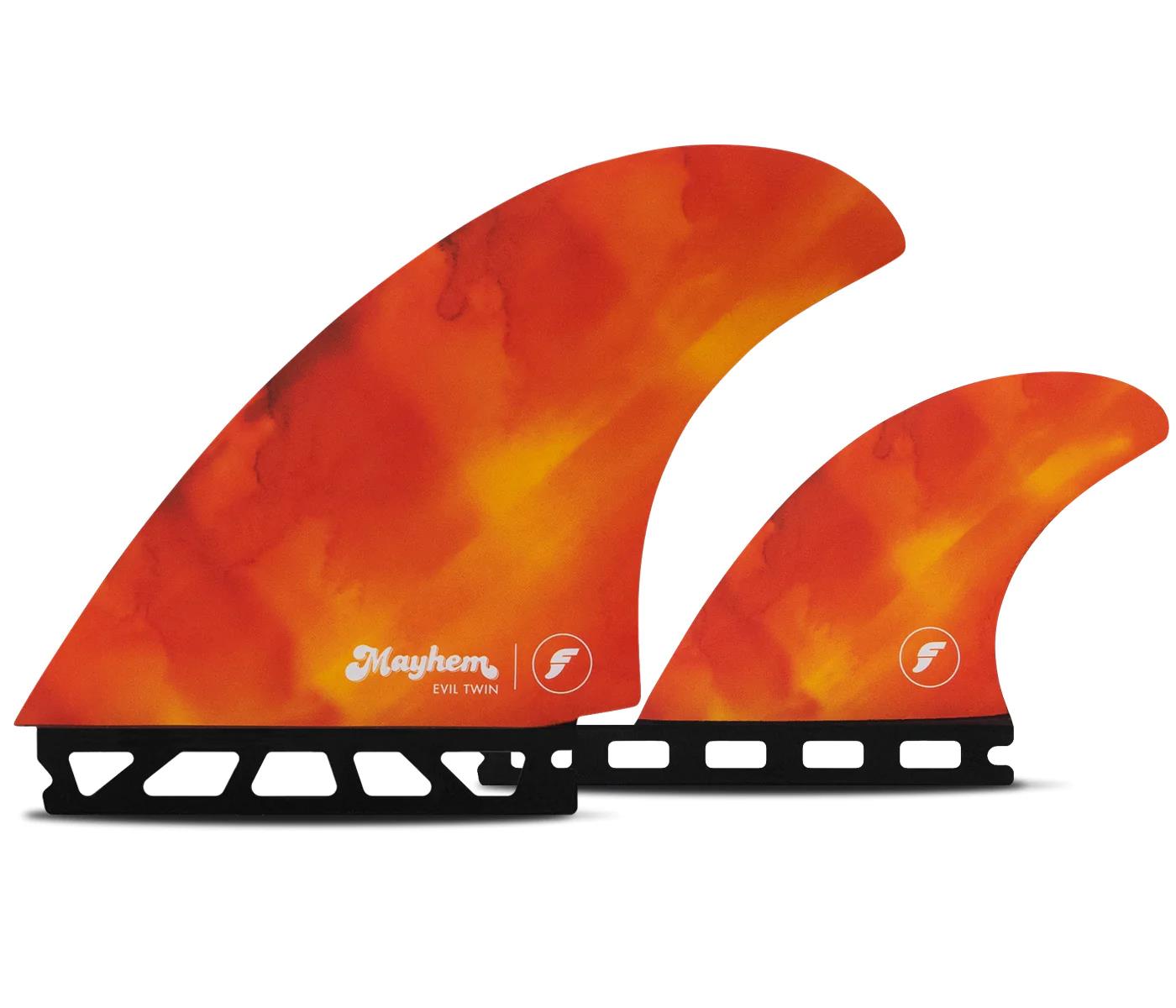 Futures Mayhem Evil Honeycomb - Red / Orange - Twin   mini trailer - M