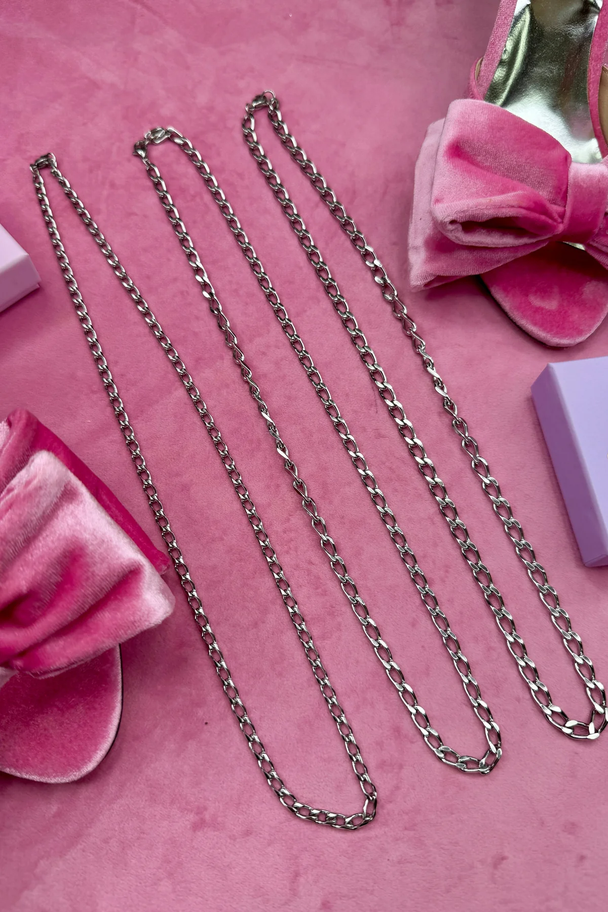 Mellow Moon Figaro Mesh Necklace figaro02 forsoelvet