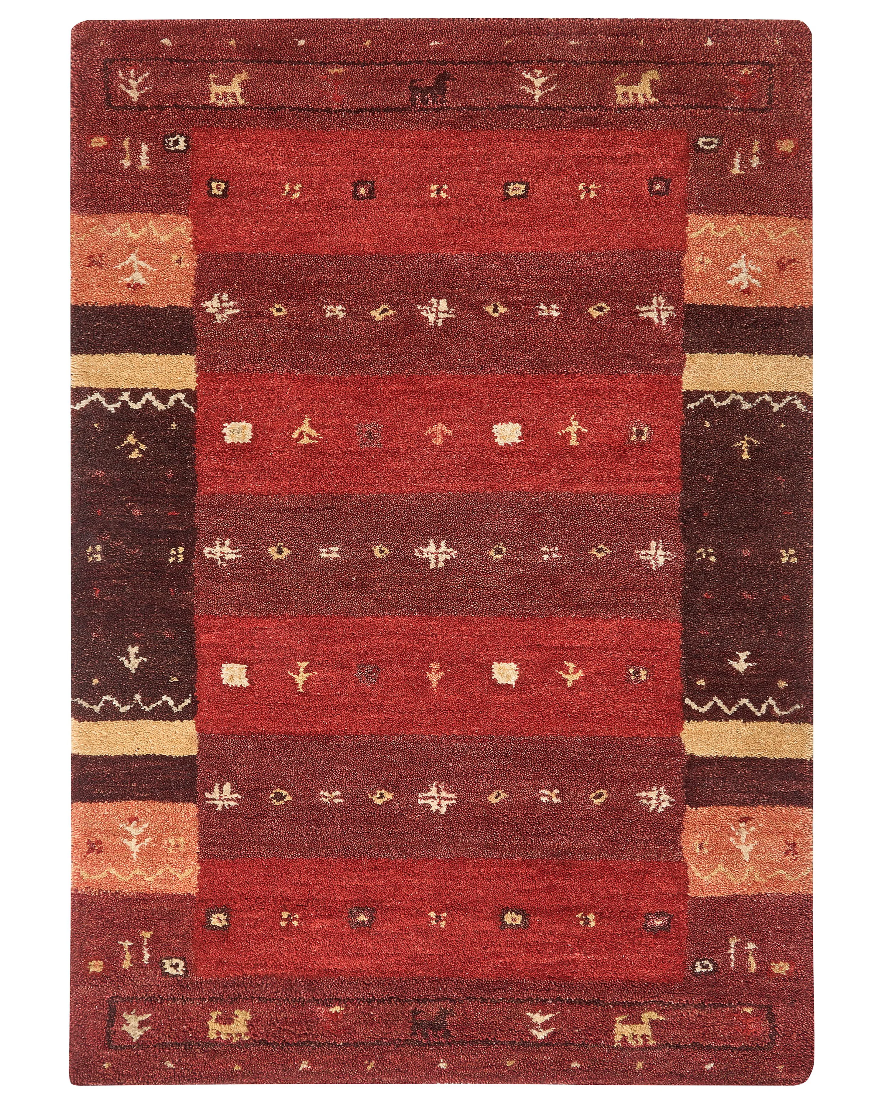 Vloerkleed SINANLI Meerkleurig 160 x 230 cm Wol Gabbeh