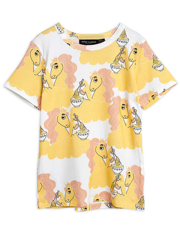 T-Shirt UNICORN NOODLES in gelb