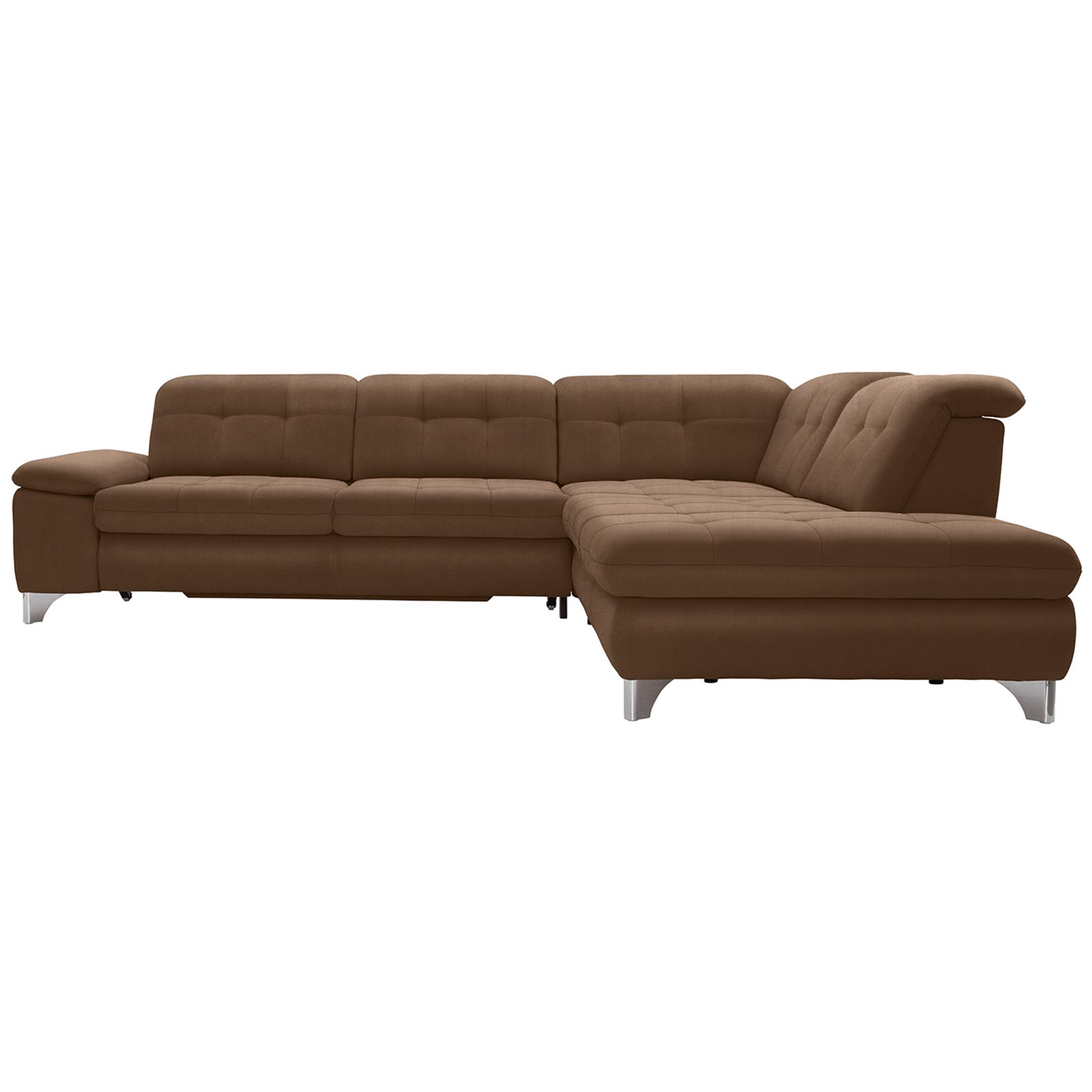 polsterpower Ecksofa - Holiday mandel - Basismodell - Ottomane rechts