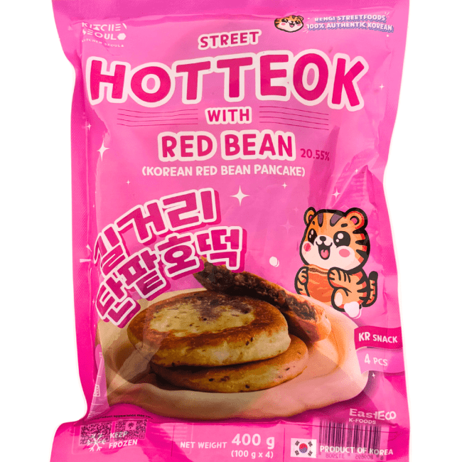 Straat-Hotteok met Rode Bonen 400g (4 x 100g)