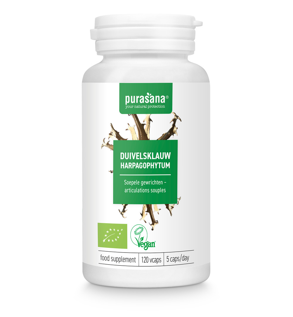Purasana Duivelsklauw/Harpagophytum Vegan Bio (120 vega capsules)