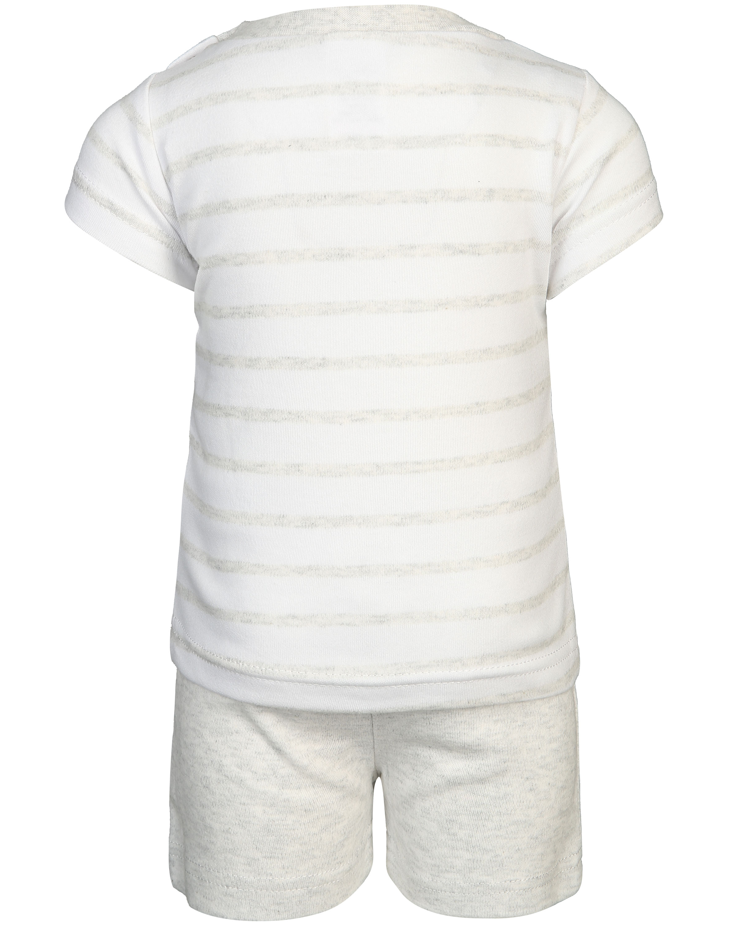 T-Shirt ZEBRA mit Shorts in hellgrau