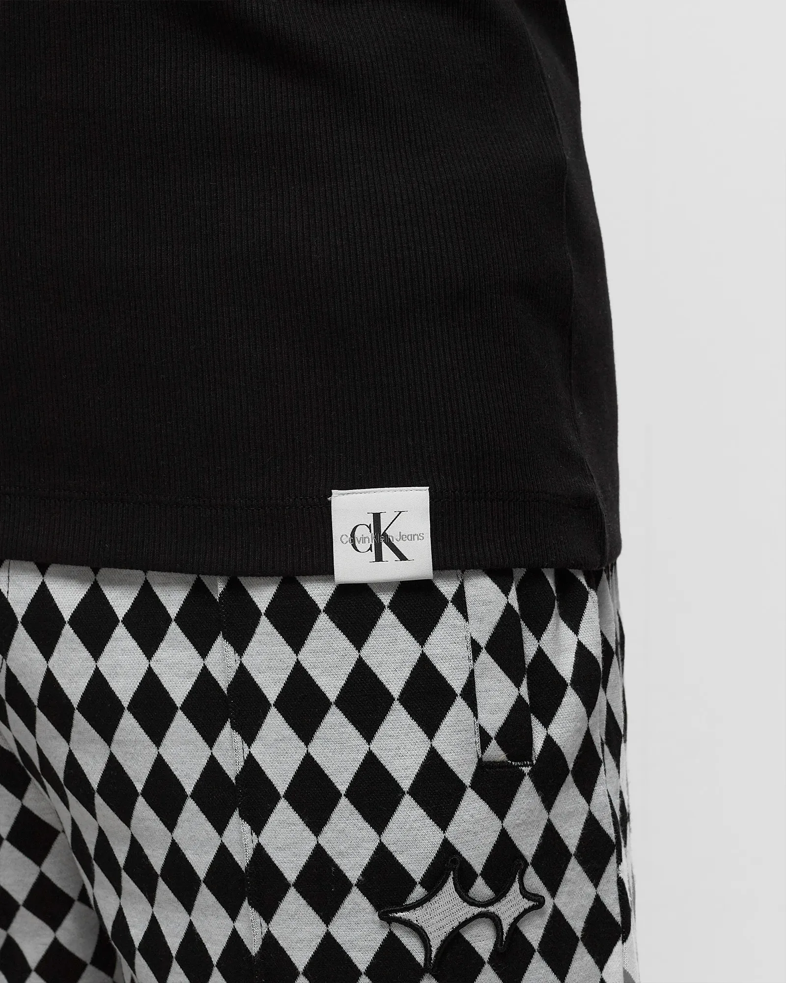 Calvin Klein Jeans WOVEN TAB TANK TOP