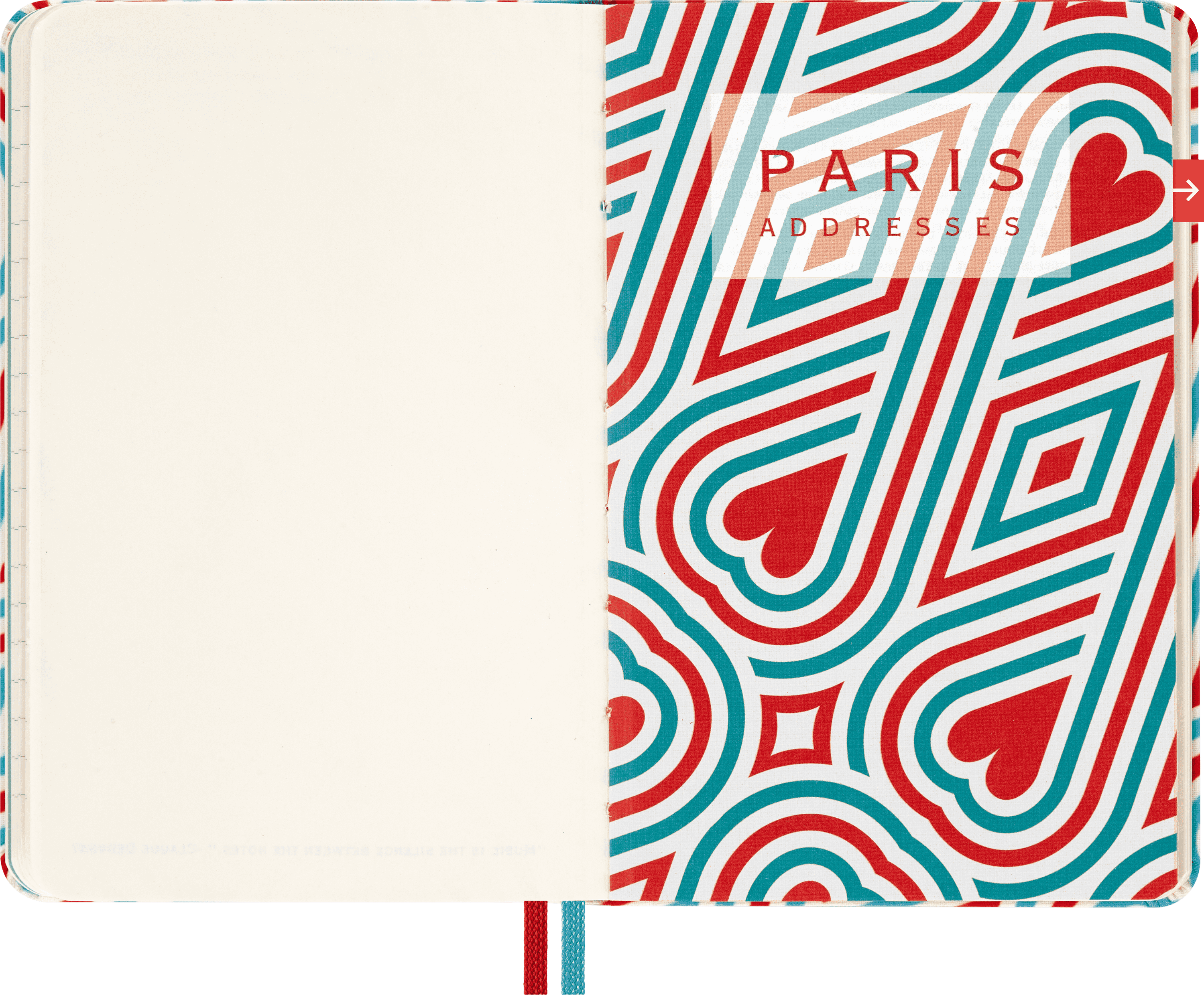 Paris Travel Guide LUXE x Moleskine Paris City Notebook, Hard Cover