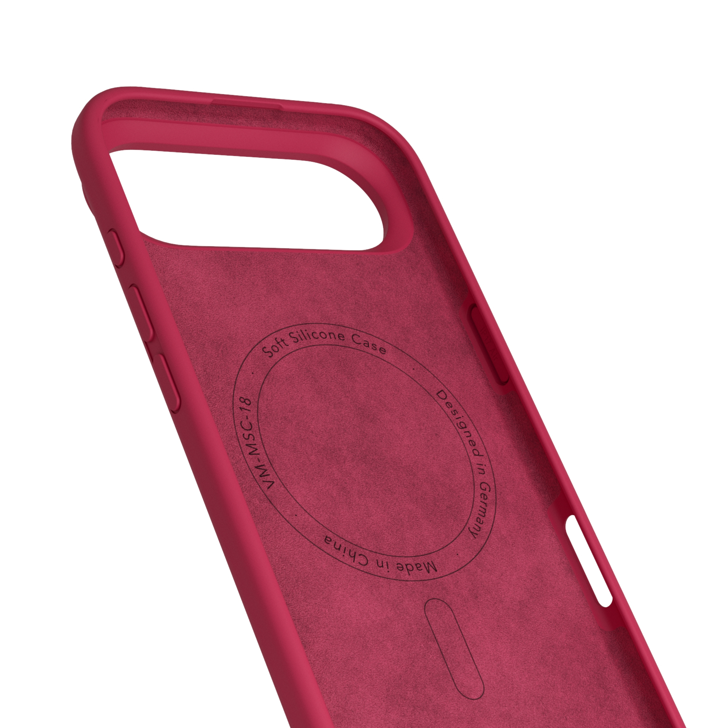 iPhone Air MagSafe Soft Silicone Hülle Case Recycled (MSC00114) - Dunkelrot