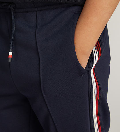 Tommy Hilfiger Jogginghosen - Global Stripe - Desert Wolke