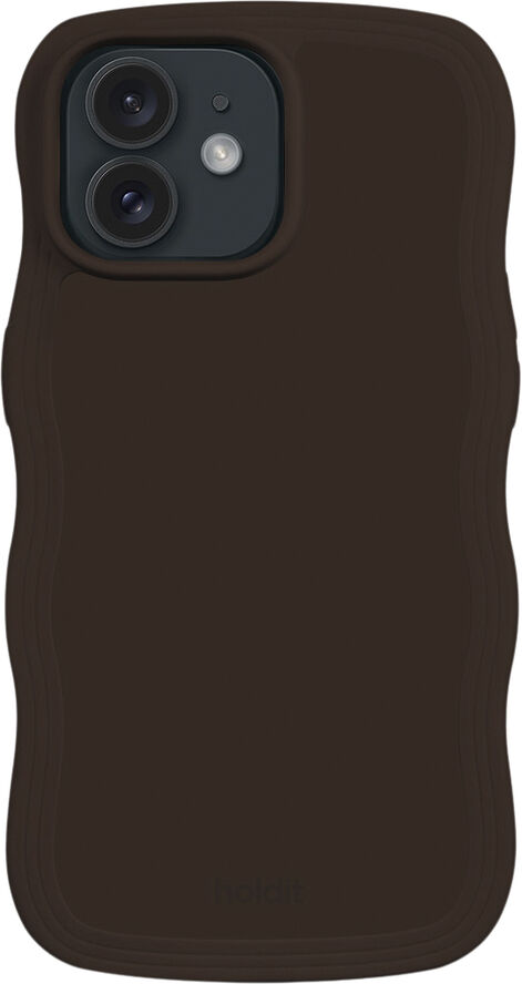 HoldIt Wavy Case iPhone 12/12 Pro Mørkebrun