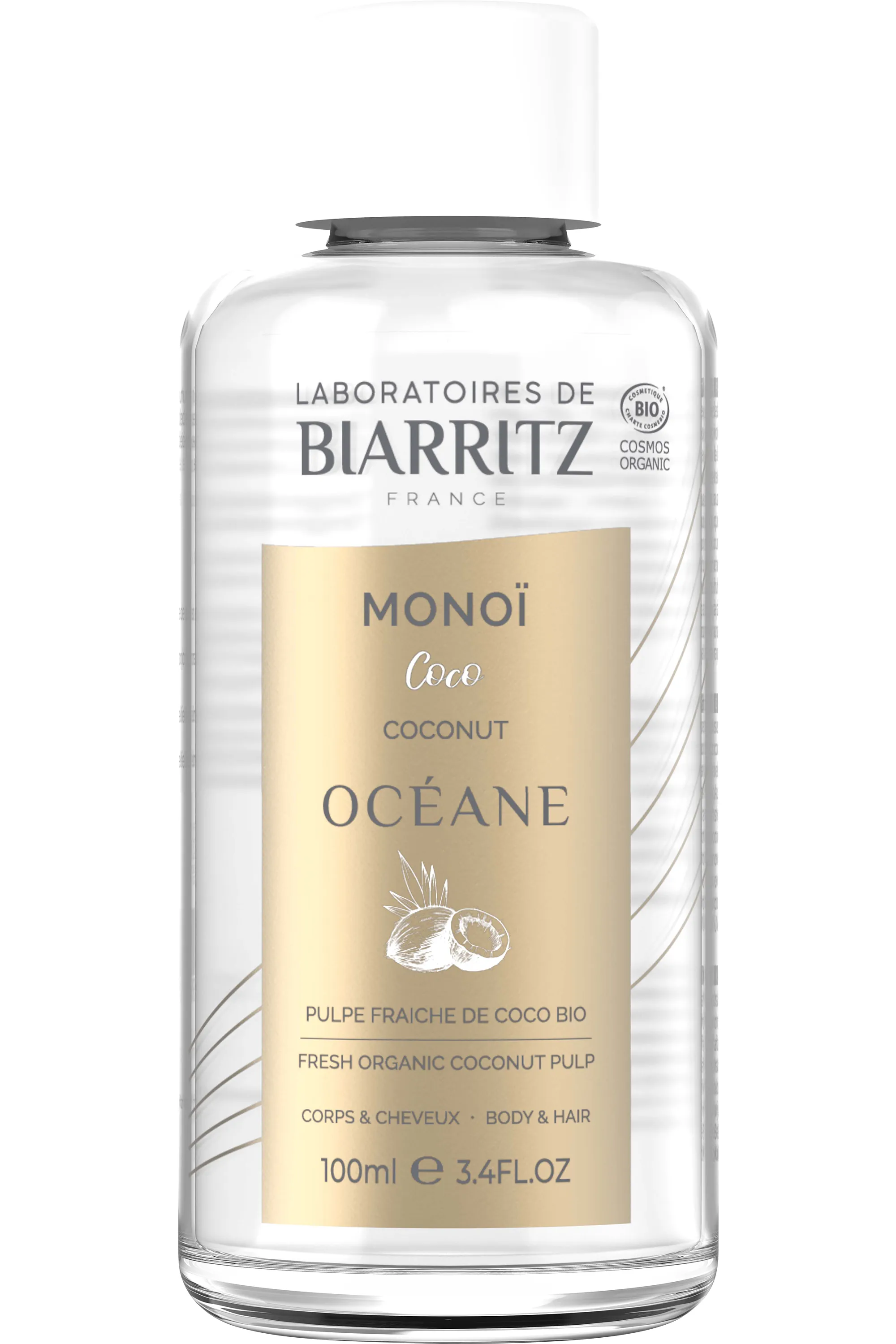 LABORATOIRES DE BIARRITZ Huile de monoï à la noix de coco-100 ml