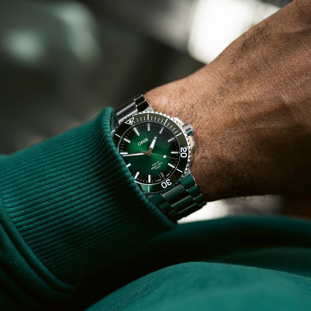 Oris Aquis Date Calibre 400 Grün Ø 41.5mm