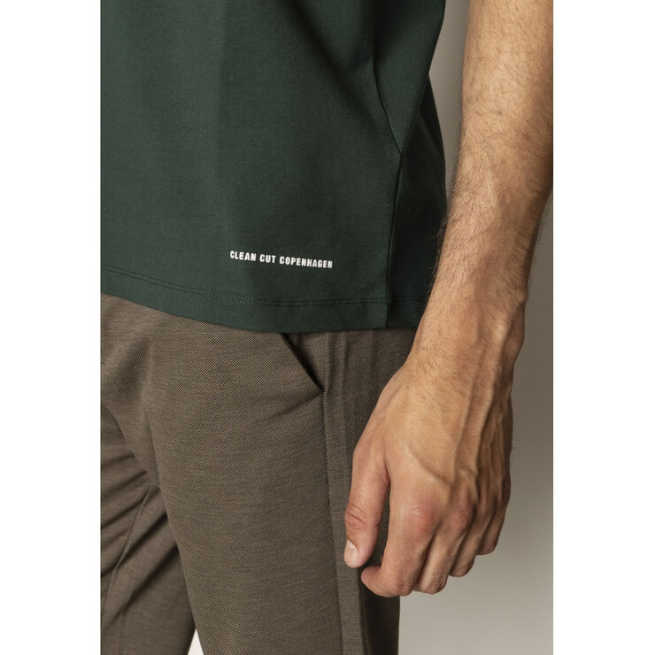 Clean Cut Copenhagen Patrick Organic Tee Deep green