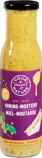 Your Organic Nature Honing-Mosterdsaus (250 ml)