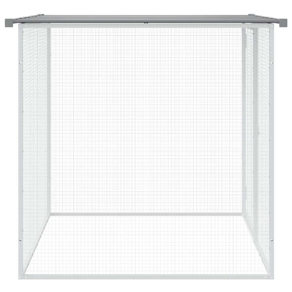 vidaXL Poulailler avec toit gris 103x98x90 cm