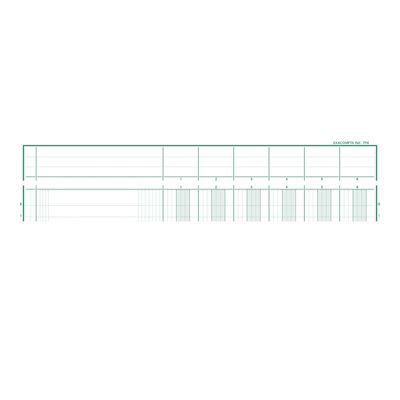 Exacompta - Piqûre à tête paresseuse - 6 colonnes sur 1 page - 32 x 25 cm - 80 pages