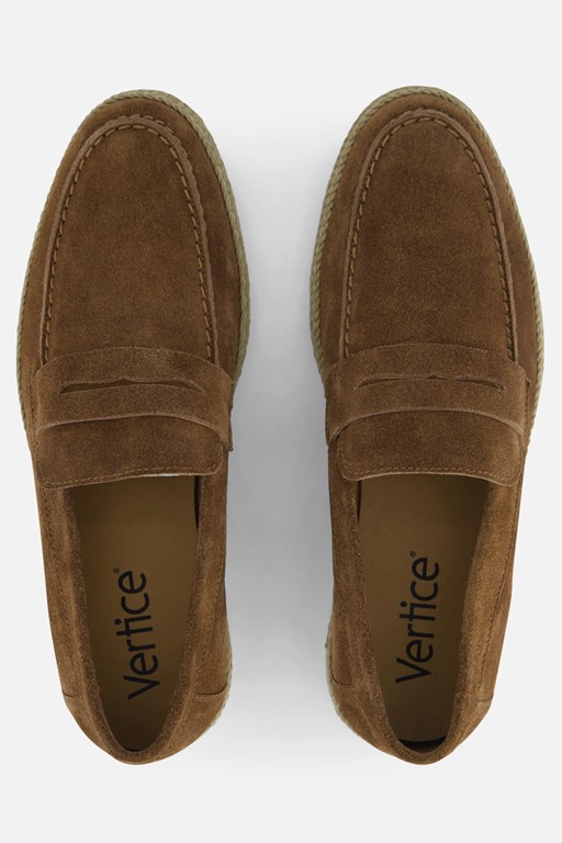 Vertice Instappers bruin Suede