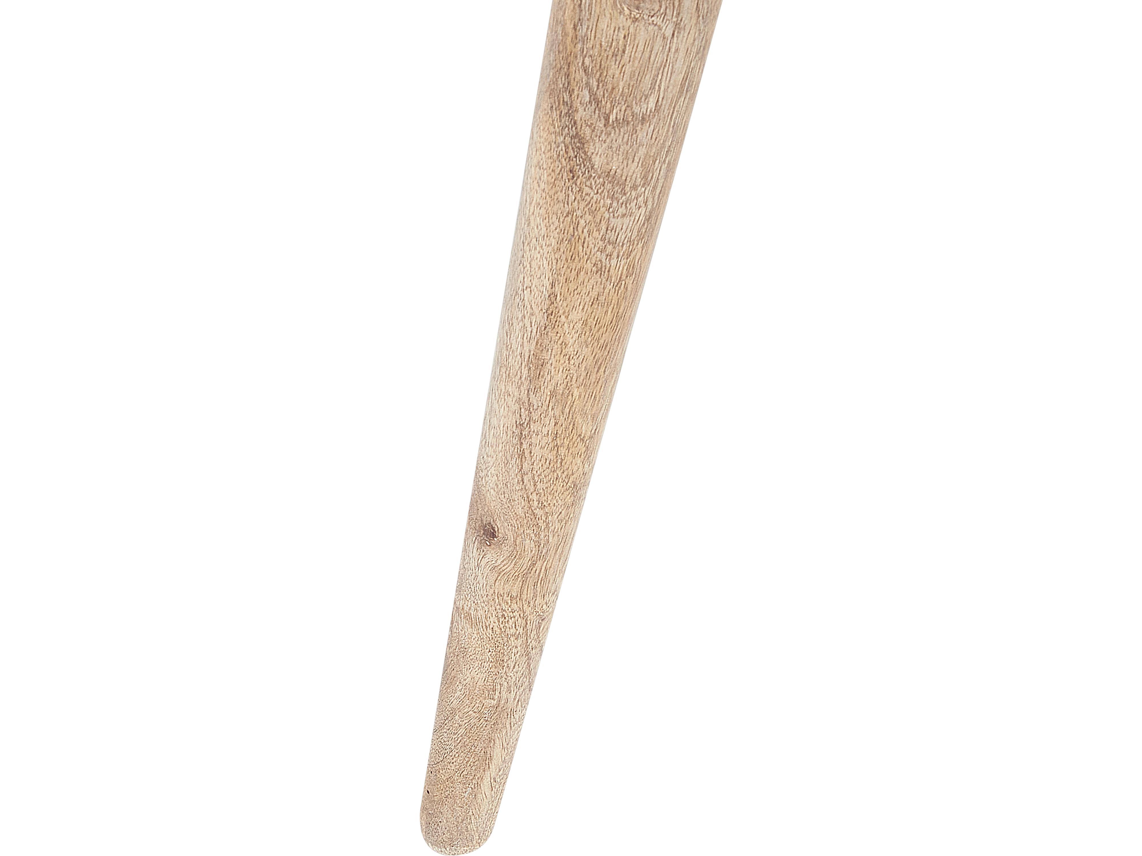 Set van 2 bijzettafels SAKITA Mangohout Bruin/wit
