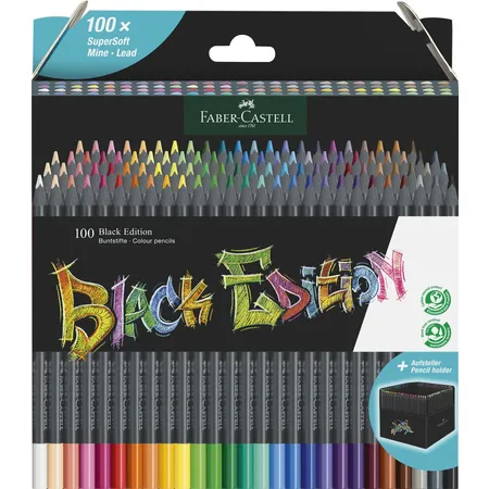 Faber-Castell Buntstifte Black Edition 100er