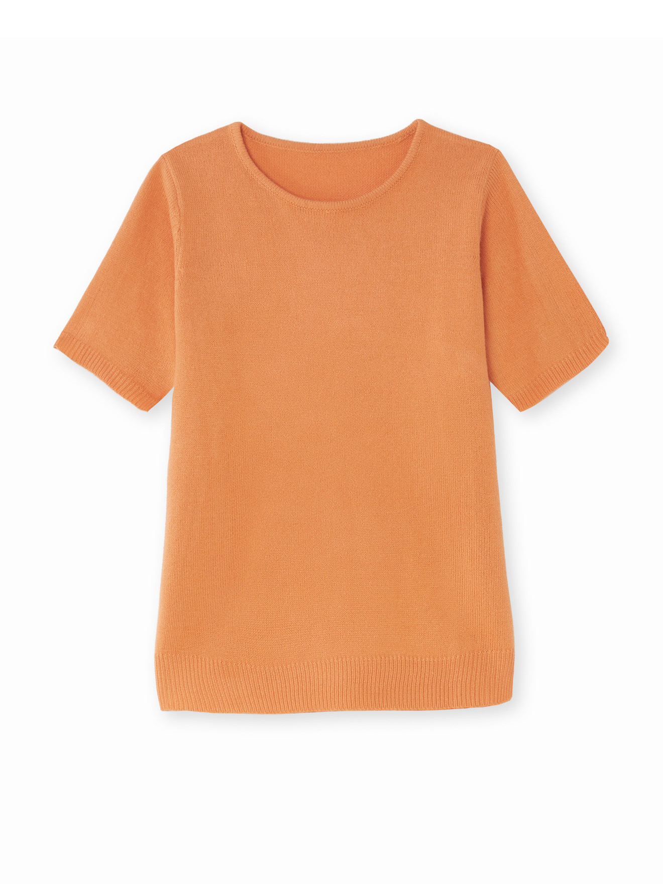 Pull manches courtes encolure ronde
