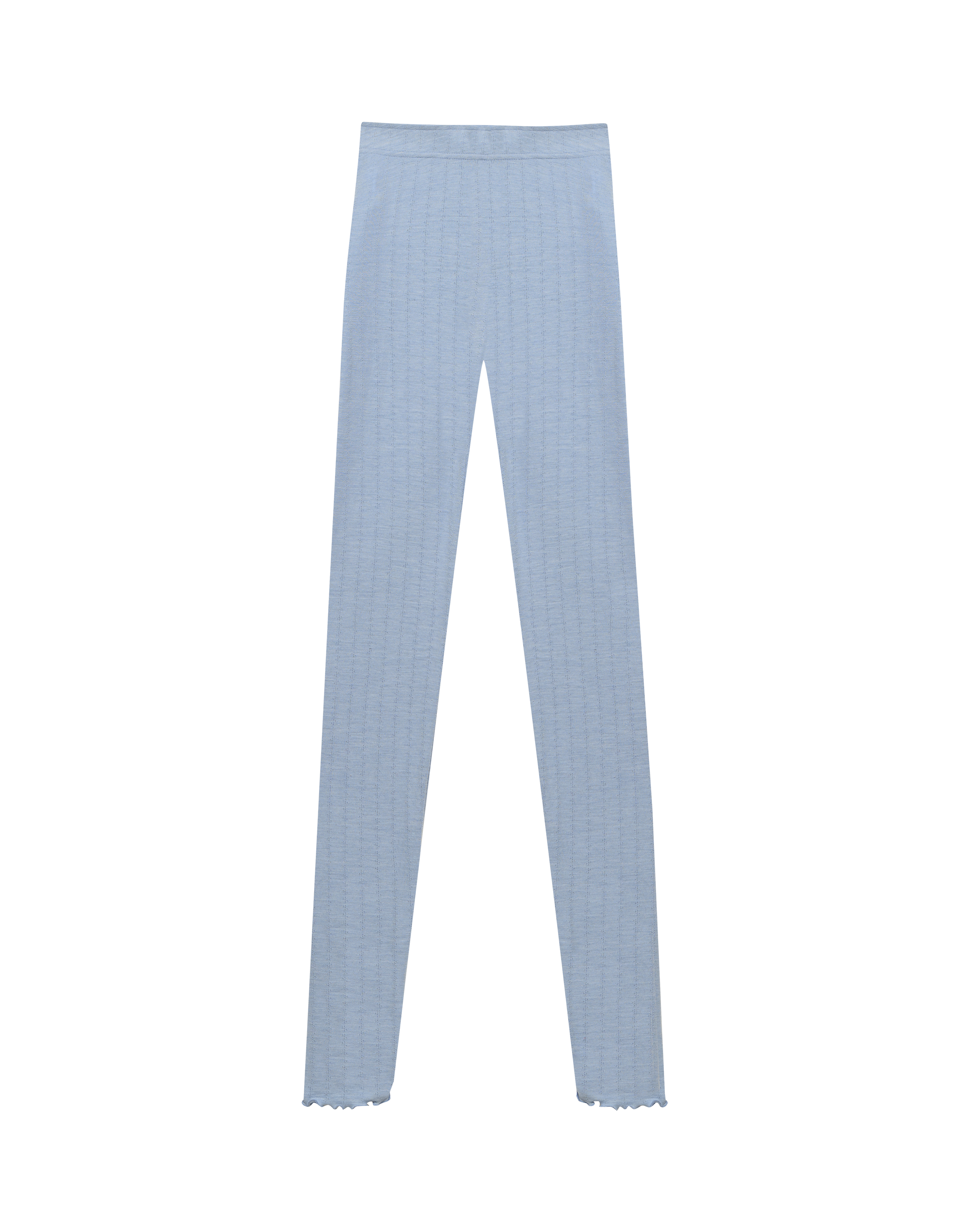 Pointelle legging van merinowol/zijde voor dames