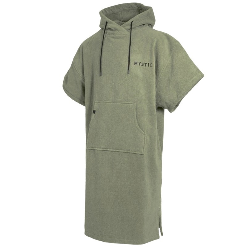 Poncho Mystic Velours Artwork Olive Green - The Corner Shop