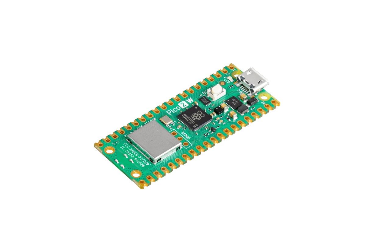 Entwicklerboard Pi Pico 2WRaspberry-Pi-Mikrocontroller, 520 KB Prozessor: RP235x
