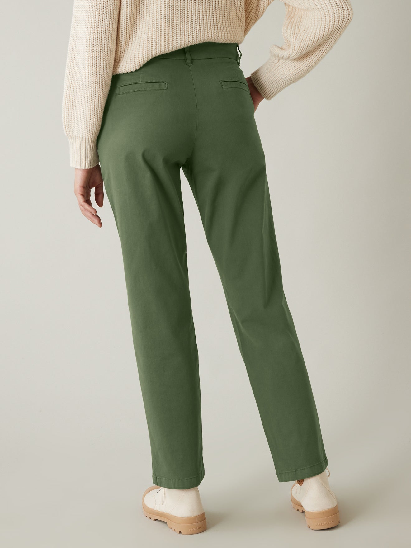 Chino coton stretch femme