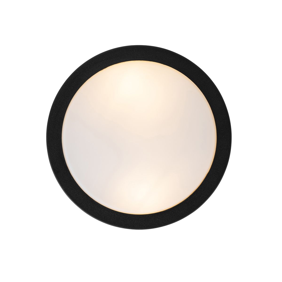 Moderne plafondlamp zwart 23 cm IP44  - Flavi