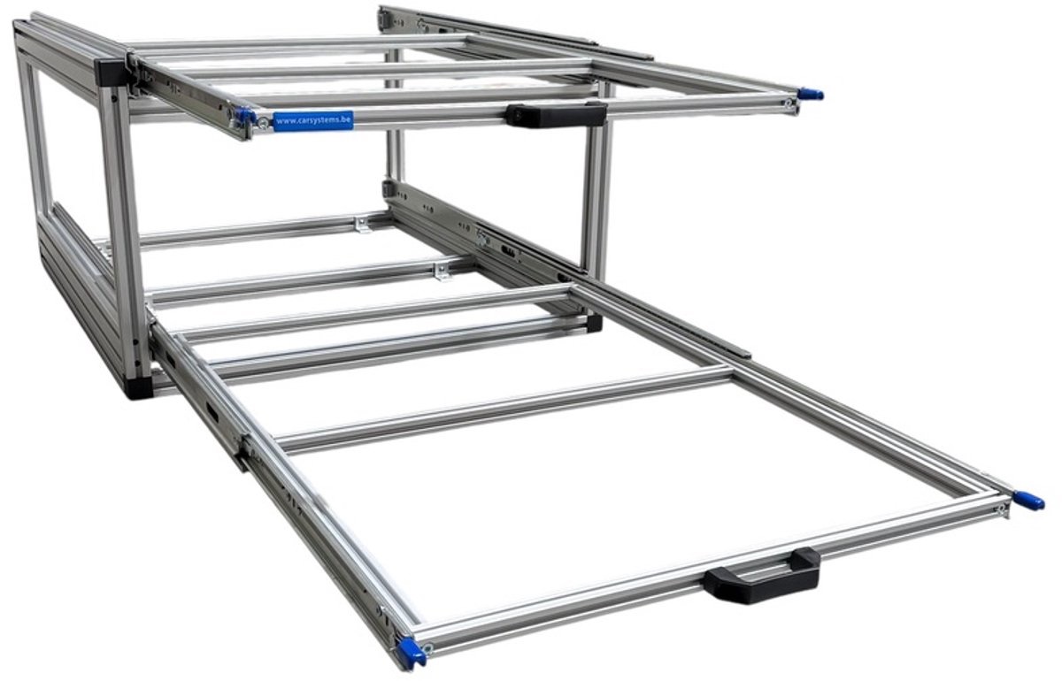 Aluminium dubbel schuifframe - 80 x 60 cm