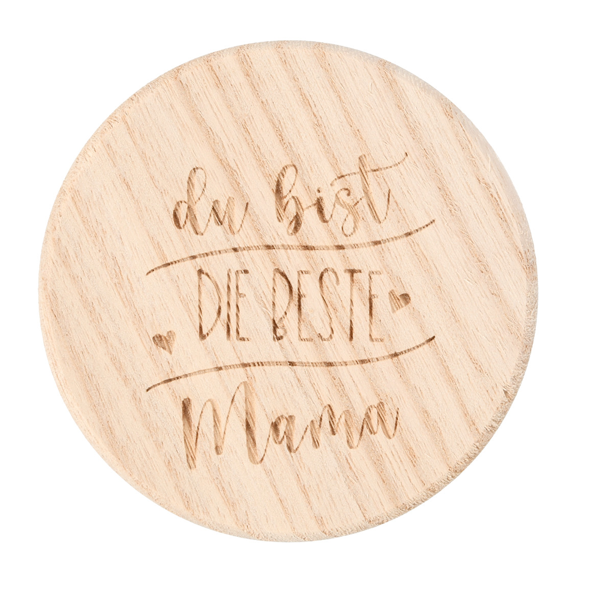 2 Untersetzer aus Holz natur
