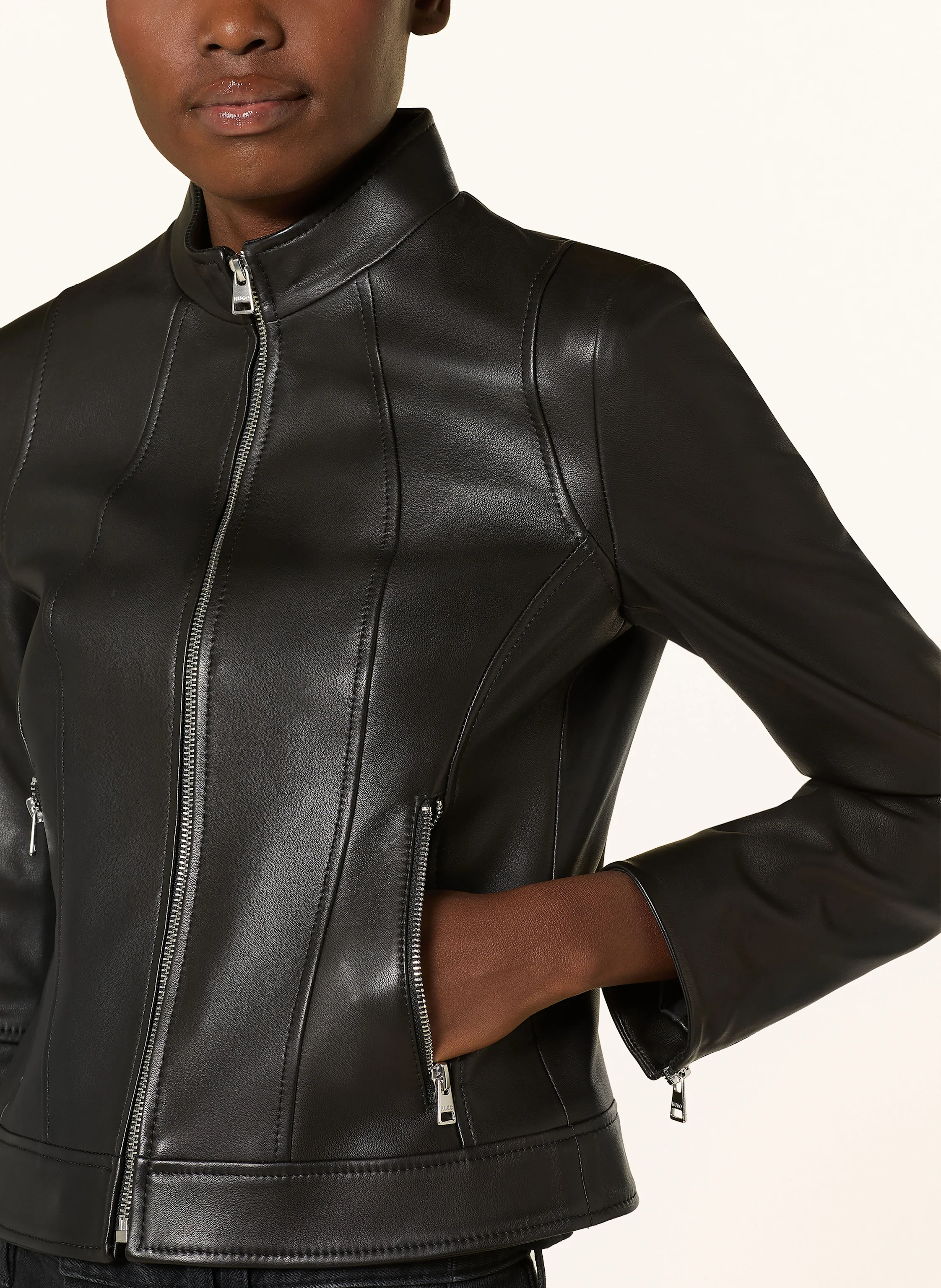 HUGO Lederjacke LASATTA