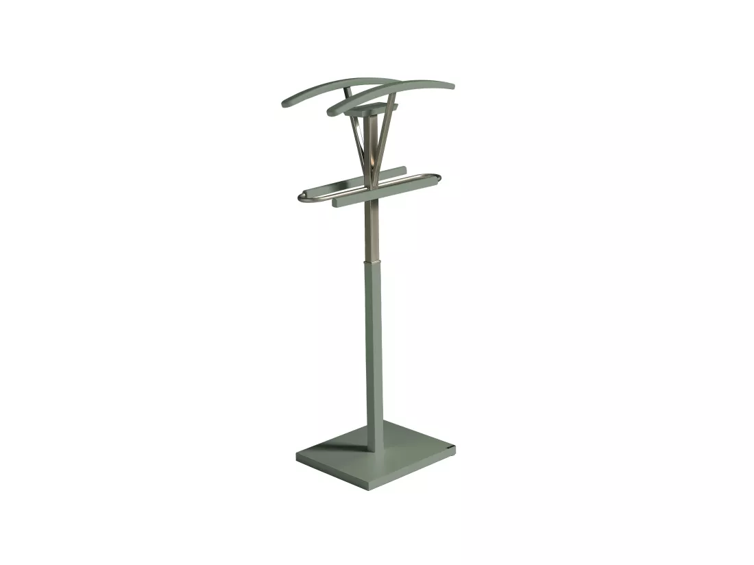 Valet de nuit - H110cm x L47cm x P34cm - hêtre massif vert - Couple