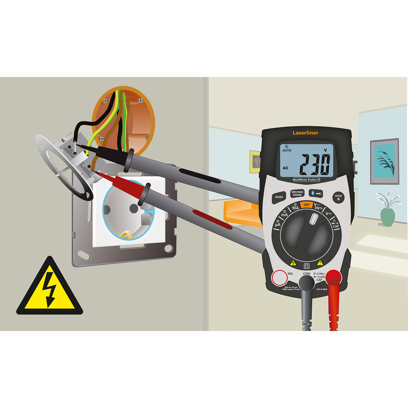Laserliner Multimeter Pocket XP CAT III/CAT IV Bluetooth