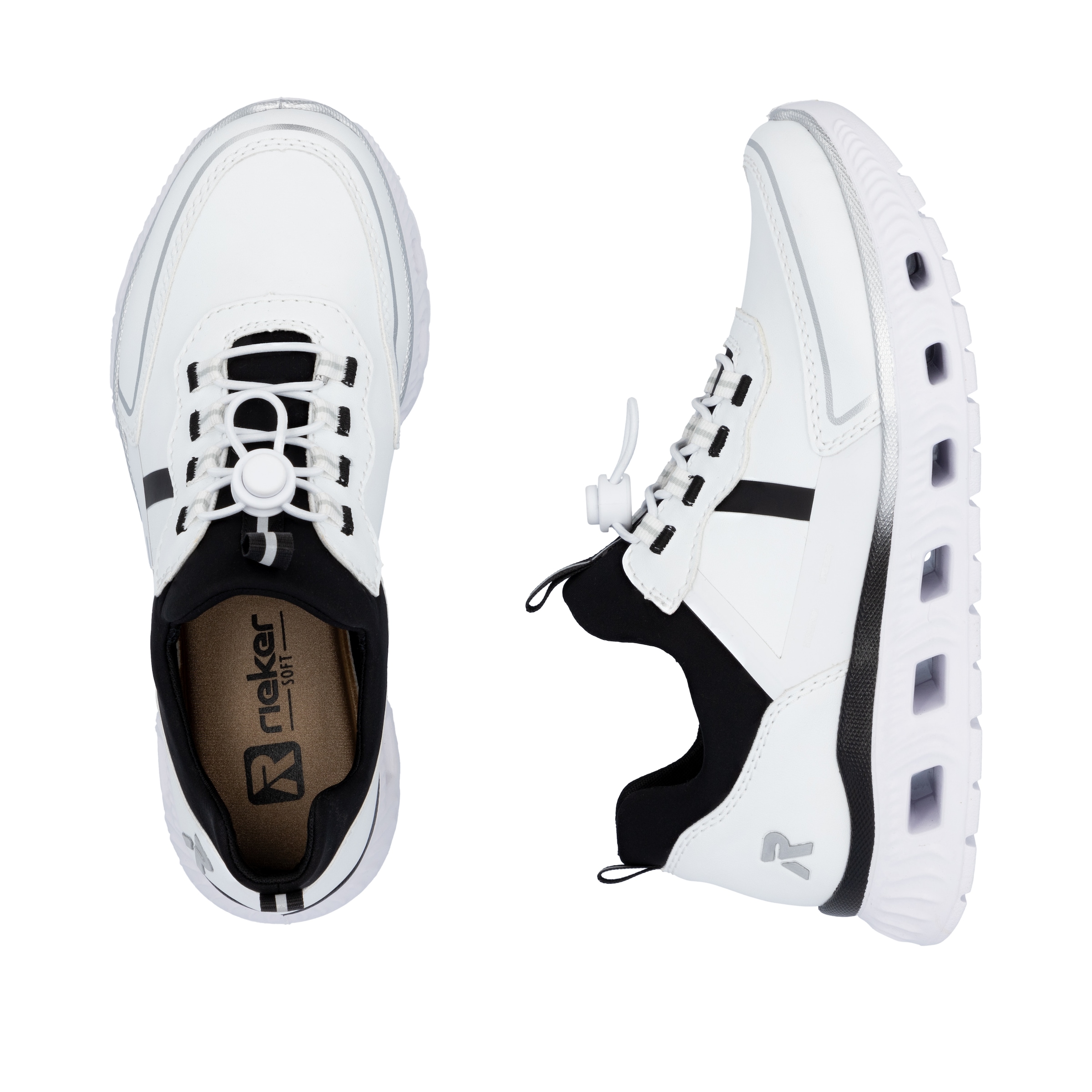 RIEKER Sport Slip-On Sneaker »Edina«  Chunky Slipper, Freizeitschuh in veganer Verarbeitung