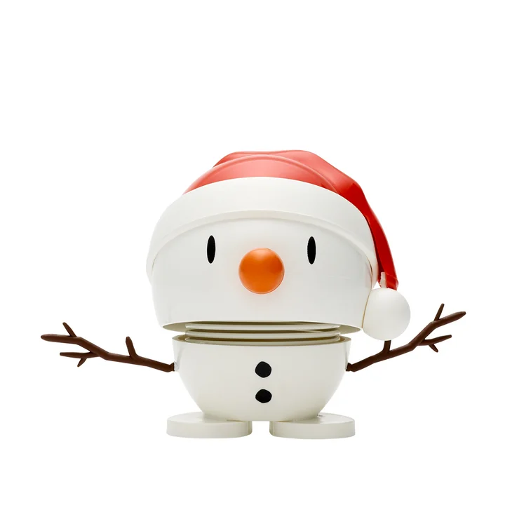 Hoptimist - Small Santa Snowman, weiss