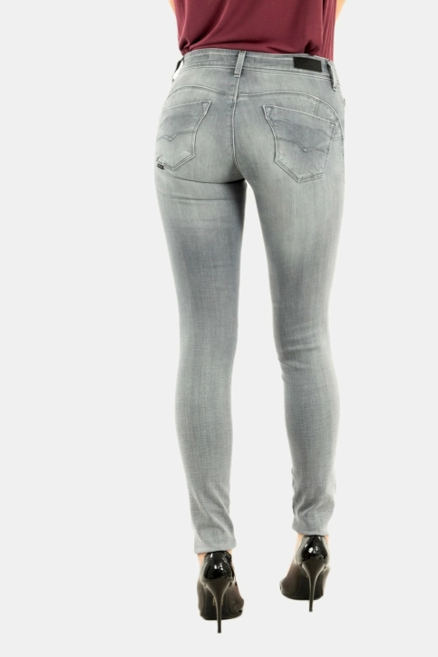 Jeans salsa wonder skinny cinza, cinza ferro 3000