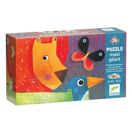 Djeco Bodenpuzzle: Tierparade, 36 Teile