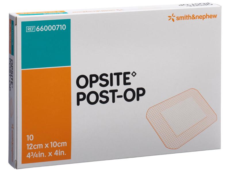 Smith & Nephew Wundpflaster Opsite Post-OP 12 x 10 cm 10 St Steriler Folienverband mit absorbierendem Wundpad