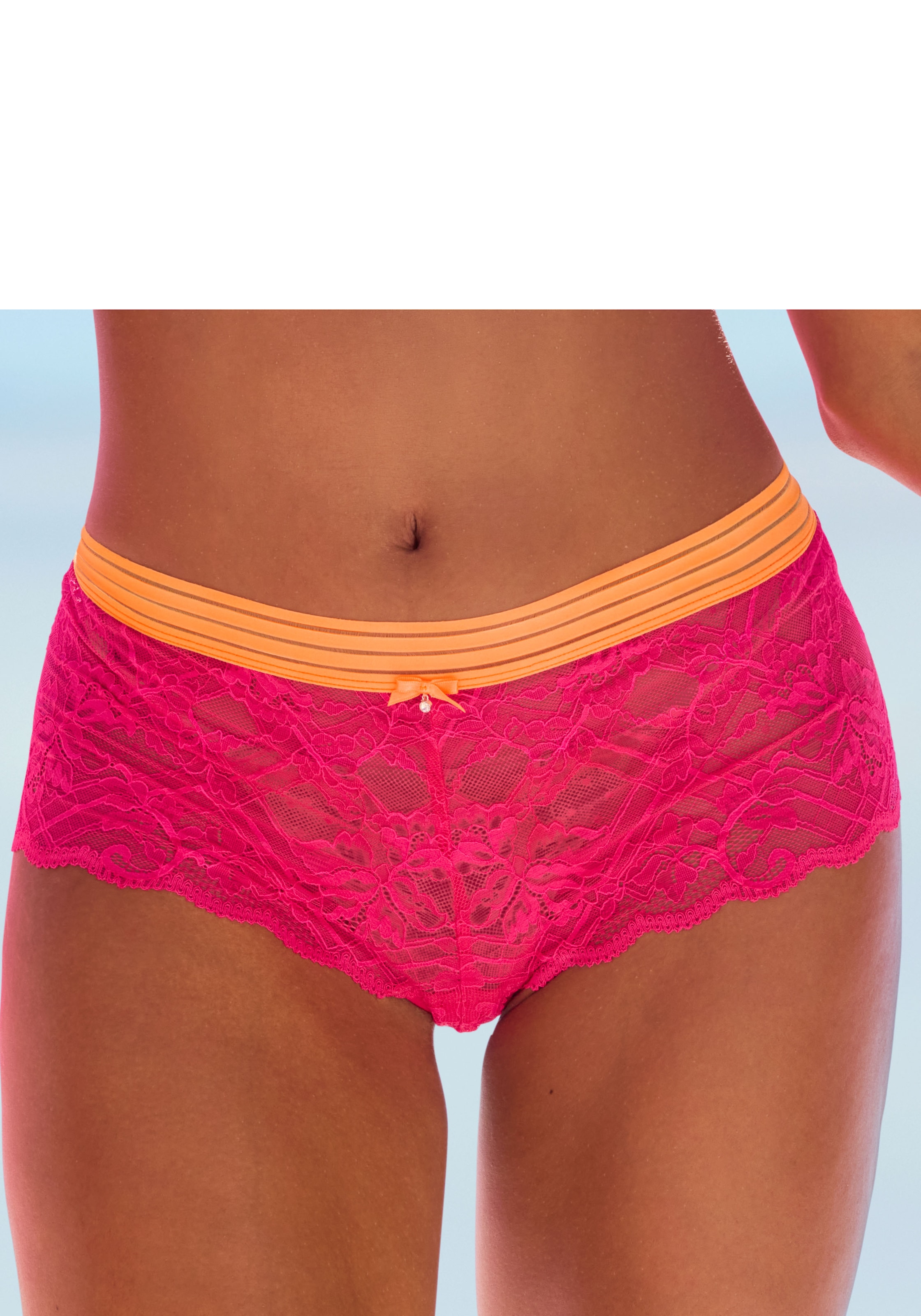 Vivance Panty , aus elastischer Spitze mit modischen Kontrastfarben