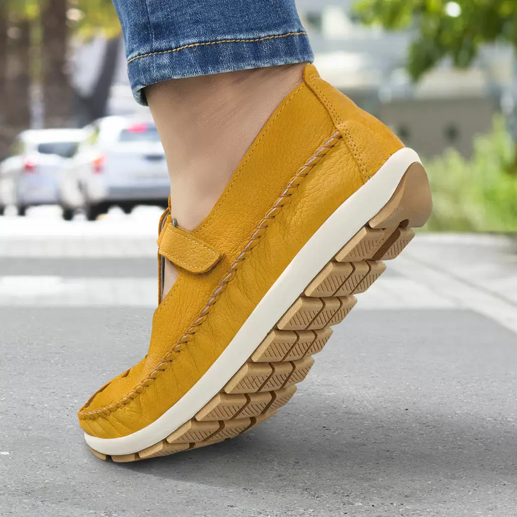 Klettschuhe - Mokassin ISOBEL safran