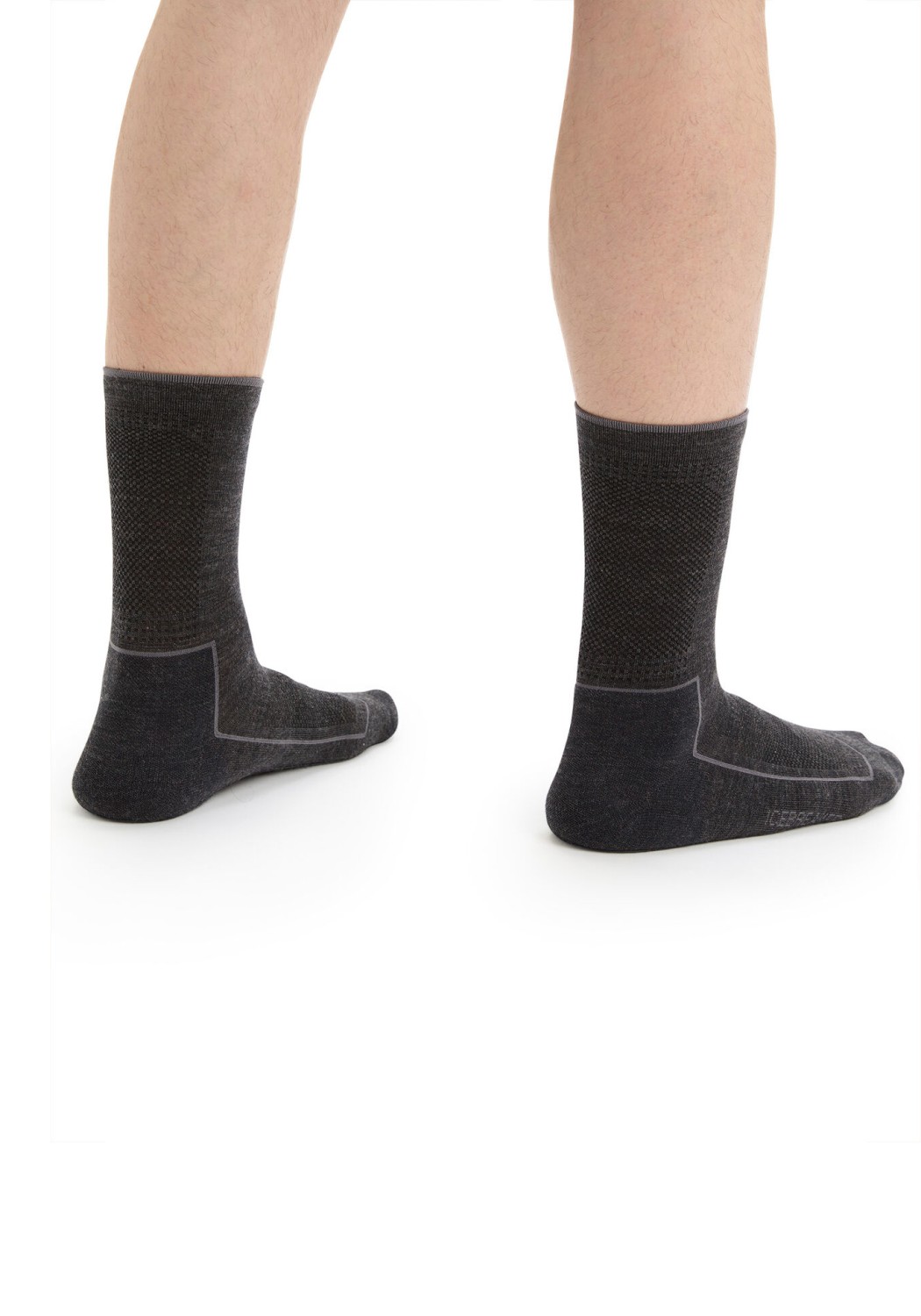 Icebreaker Herren-Wandersocken Hike Cool-Lite 3Q Crew Jet HTHR/Monsoon