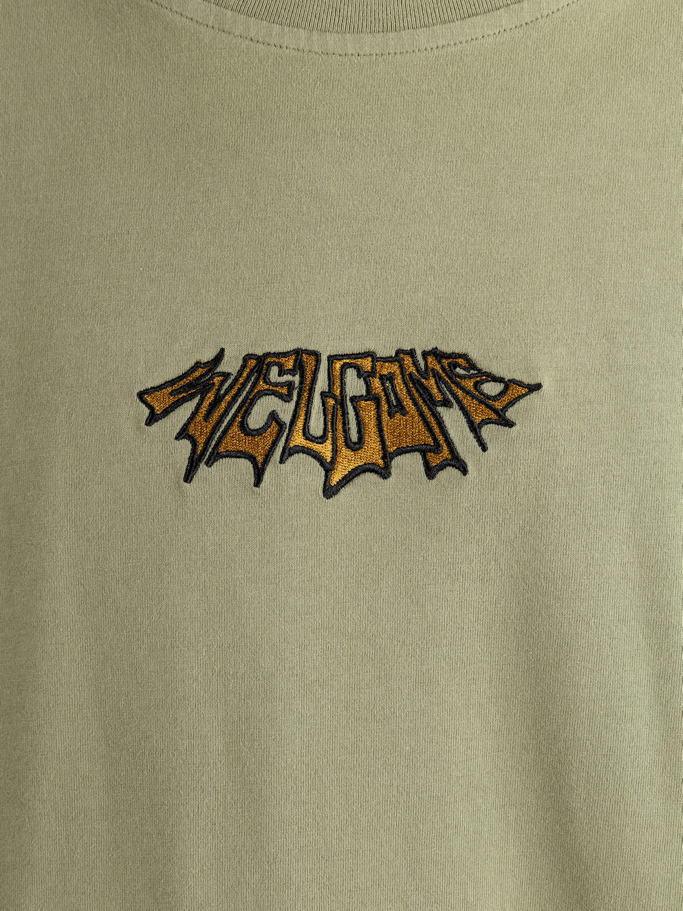 Welcome Shell Garment Dyed Knit T-Shirt olive