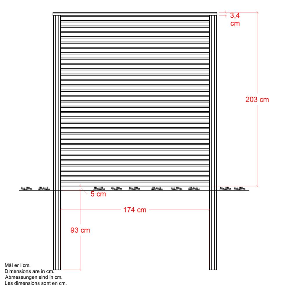 LEVEGG PLUS PLANK PROFIL PEFC SVART 174X203CM
