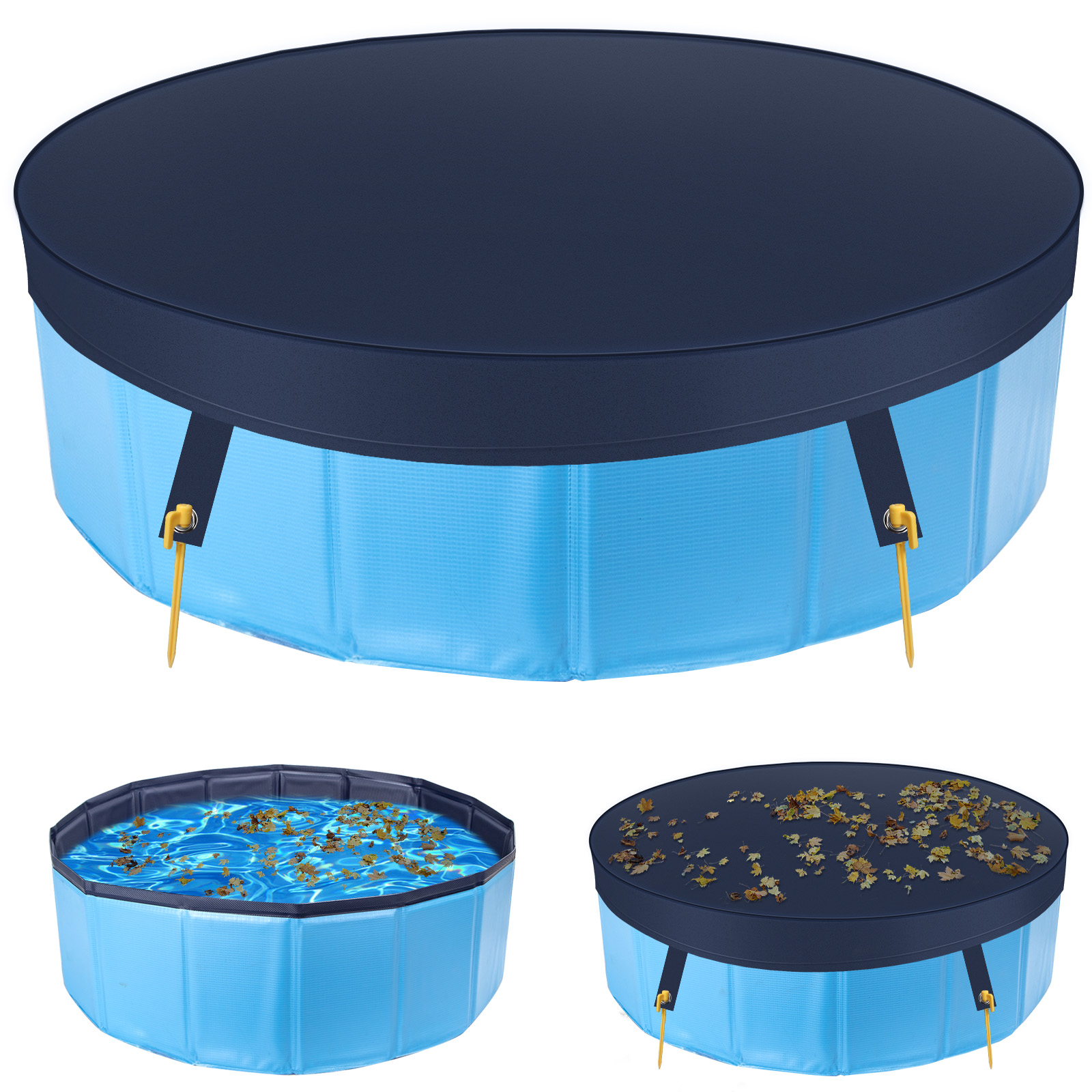 Capa para piscina Nobleza para cães, capa impermeável de PVC para banheira de cães