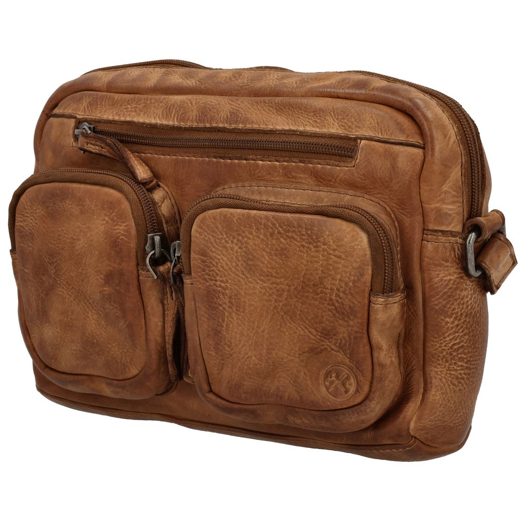 Hide & Stitches Paint Rock Schoudertas S Cognac