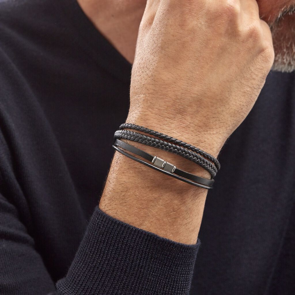 Bracelet Acier Blanc Romain