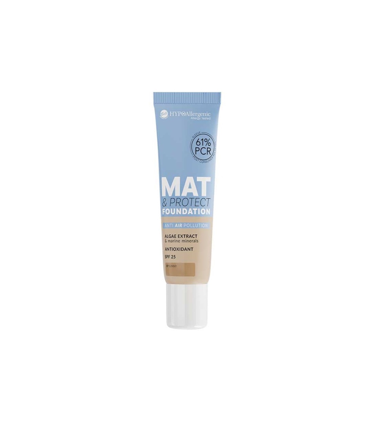 Bell - Base de maquiagem hipoalergênica Mat&Protect SPF25 - 07: Sunny