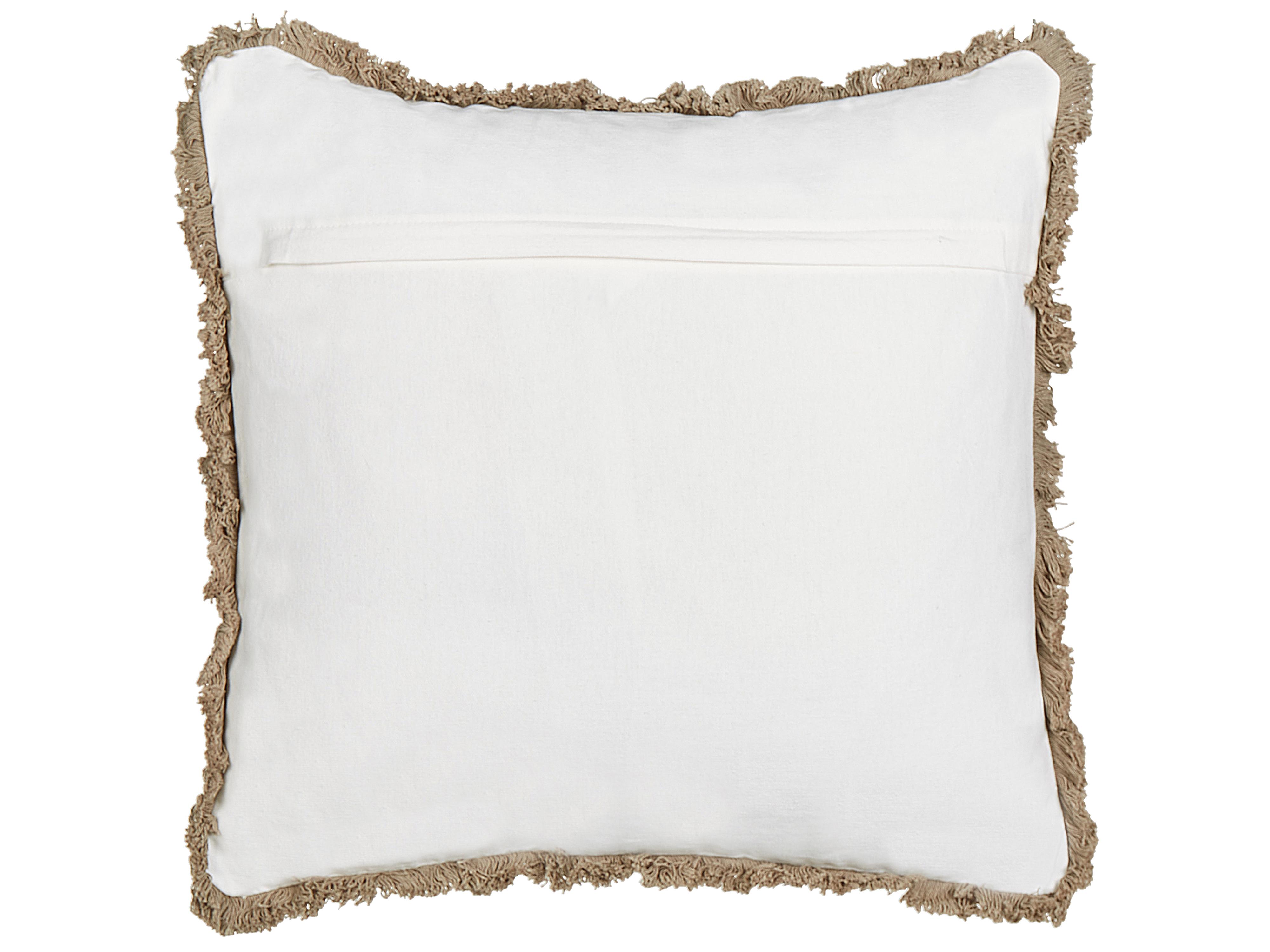 Set van 2 sierkussens PSILOTALES Katoen 45 x 45 cm Beige bloempatroon